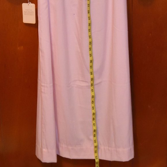 NWT Vintage Barbizon Feathaire Flannel Pink Nightgown Petite Lace Pintuck Pleat - Picture 12 of 16
